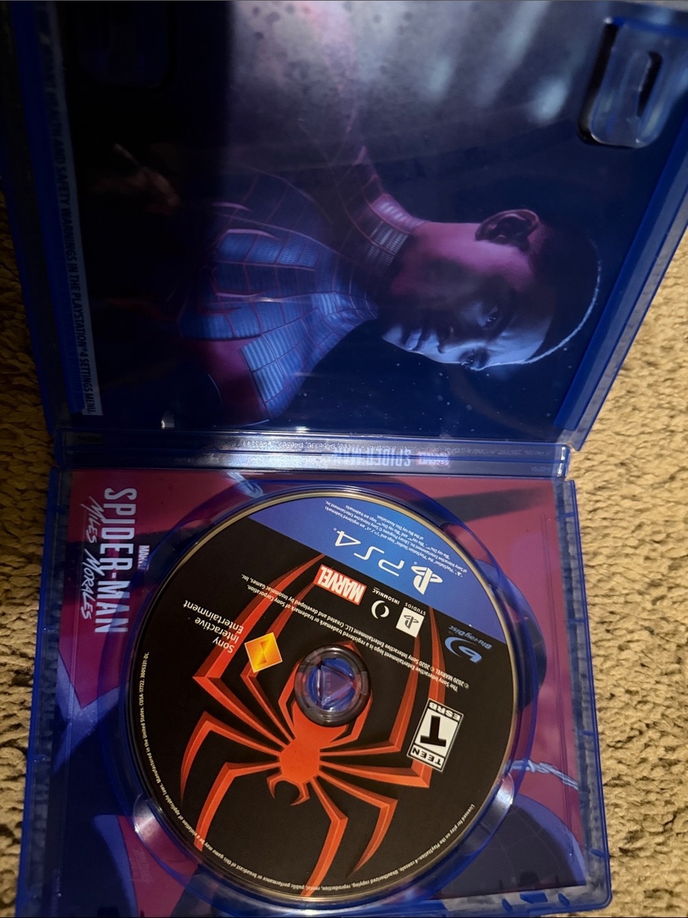 Sony PS4 Spider-Man: Miles Morales Disc - Black & Red